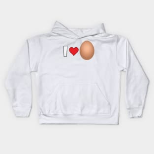 I Love Egg Kids Hoodie